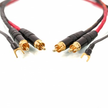 Tonearm Stereo cable High-End, RCA - RCA, 1.25 m